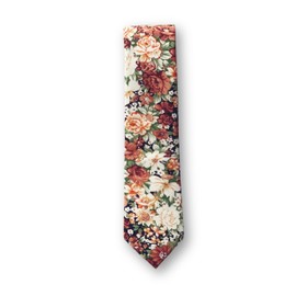 London Jae Apparel Neckties for Men - Floral & Plain Styles Neck Ties - Wedding Groomsmen Outfit Accessories for Adults (Floral, Louis)