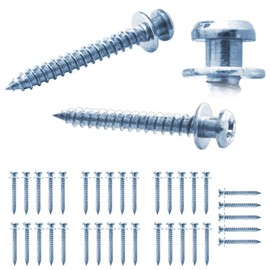 Ansoon Bear Claw Double-Headed Wall Picture Screws, 4-in-1 Picture Drywall Hanging Hooks Screw for Pictures, D-Rings, Sawtooth, Wire Holding Up to 30 Pounds for Hanging and Mounting (Blue Zinc, 35)