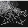 SBYURE 500 PCS U Shape Clear Durable Plastic Alligator Clips