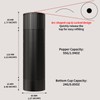 WhiteRhino Professional Pepper Grinder Mill with Top Button Lock,Heavy Duty
