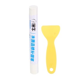 HARFINGTON Wood Filler Sticks Wood Furniture Scratch Repair Filler Sticks Furniture Touch Up Markers with Yellow Scraper for Wood Holes Wood Floor Table Door Cabinet, Ivory-White
