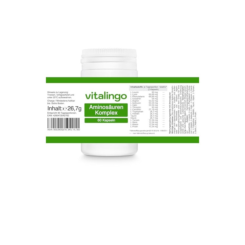 Amino Acids Complex Capsules - High Dose - 60 Amino