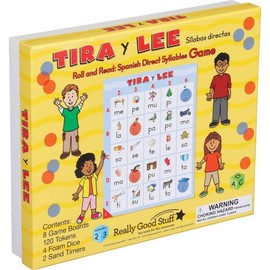 Really Good Stuff Tira y lee: Sílabas directas (Roll and Read: Spanish Direct Syllables) - 1 Game