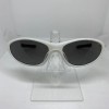 Carrera Sport Sunglasses Jemma 93A Shiny White Wrap Frames Gray