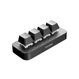 Vaydeer 4 Fully Programmable Keys with Floating Window and Macro Multifunctional Keypad, One-Handed Mechanical Keyboard Support NKRO, Hotkeys, One-Click Start, Compatible with iOS,Windows