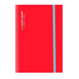 2023-24 A5 Day to View Page Diary Academic Pink Case-binding Full Page Daily Diary