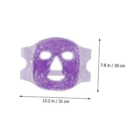 Ipetboom Hot and Cold Gel Face Mask for Reusable Ice Gel Beauty Mask Light for Cooling and Soothing Treatment