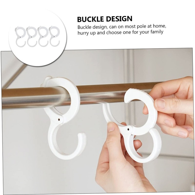 ABOOFAN 4pcs Adjustable Clasp Hooks for Clothing Kitchen and Sundries