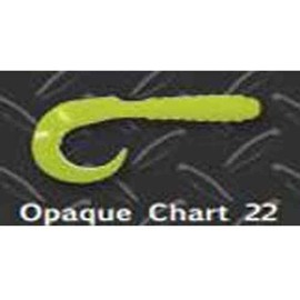 Big Bite Baits 2" CURL Tail GRUB/Opaque Chartreuse (10 Pack)