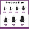 Swpeet 250Pcs 7 Sizes Black M3 M4 M5 M6 M8