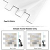 BeNice Peel and Stick Kitchen Backsplash Subway Self Adhesive Sticky