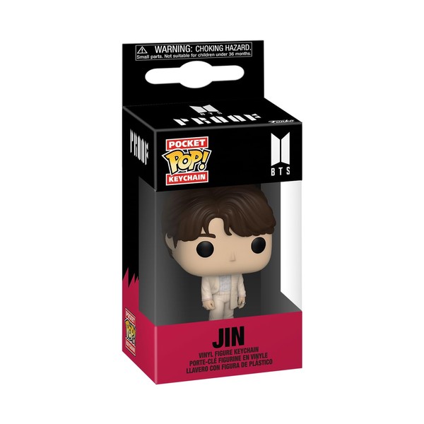 Funko Pop! Keychain: BTS - Jin Novelty Keyring - Collectable Mini Figure - Stocking Filler - Gift Idea - Official Merchandise - Music Fans - Backpack Decor