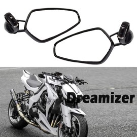 DREAMIZER 7/8" 22mm Motorcycle Bar End Mirrors, Motorcycle Rearview Mirrors Replacement for Z1000 ER6N ER6F MT01 MT03 FZ6 GSF1250 GSF600 Monster M696