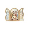 CBC Holy Family Folding Plaque or Triptych with Gold Highlights