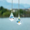 2 PCS Crystal AB Coating Ceiling Fan Pull Chain Extender
