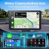 [QPJ] 2025 upgraded wireless Carplay audio with suction cup and