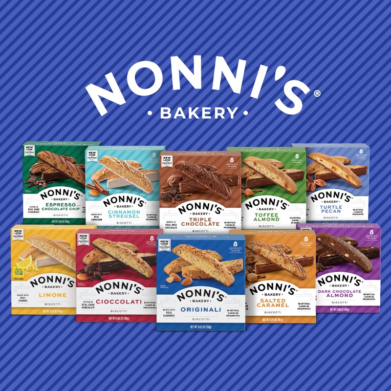 Nonni's Limone Biscotti Italian Cookies - 2 Boxes Lemon Cookies