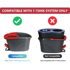 Spin Mop Replacement Head - 4 Pack EasyWring Mop Refills with Base Compatible with Vileda Triangle Spin Mop, Microfiber Mop Replace Head Easy Cleaning Floor Head Mop for Floor Cleaning