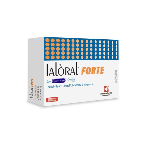 Ialoral® Forte Food Supplement for Joint Wellbeing, Localized Tension States - BioCell Collagen®, Hyaluronic Acid, Chondroitin Sulfate, Cynatine® FLX, Bromelain, Manganese