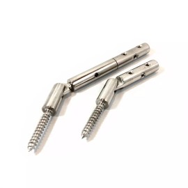 DEVLINE Rail Turnbuckle Tensioner Toggle Set with Lag Screw for 1/8” Cable Railing - T316 SS