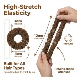 ZUBIV Soft Elastic Hair Scrunchies for Women