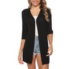 Sykooria Women’s Cardigan, Long Sleeve, Monochrome, Lightweight, Thin, Long Cardigan