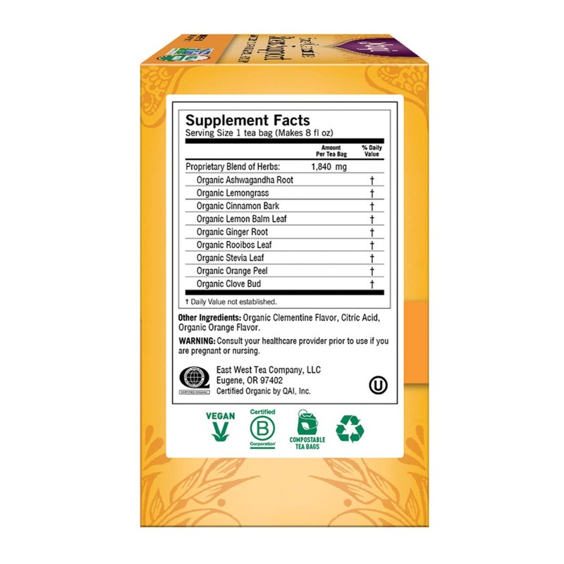 Yogi Tea Organic Sweet Clementine Stress Support Supplement, 16 Count