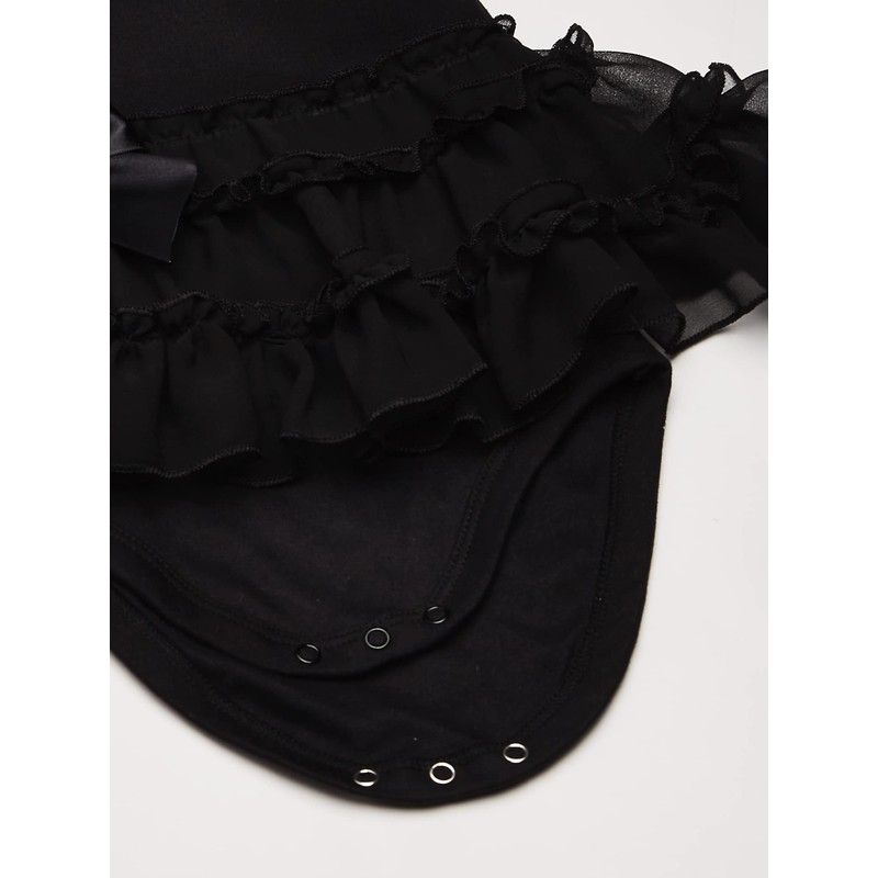 Gerber Baby Girls' Bodysuit with Tutu Skirt, Black Dress, 0-3