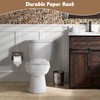 Farmhouse Toilet Paper Holder with Galvanized Metal& Black Metal -