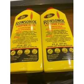 Ronson LOT of 4 Ronsonol Best Lighter Fuel 8 OZ Bottle works w/Wick-Type Lighters