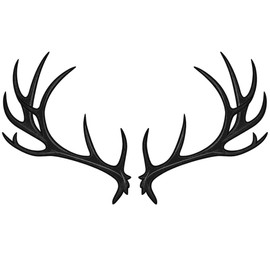 Dopetattoo Six sheets Temporary Tattoos for Men and Women Wild Plant Deer Antler Ilustration Logo Template abstract Illustration Design for Men Temporary tattoo for Women Neck Arm Chest for Woman