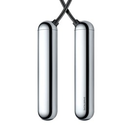 [Tangram Factory] Smart Rope - LED embedded Jump Rope (Chrome, Large)