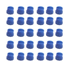 Pack of 100 Plastic Syringe Tip Caps Dosage Syringe Tip Cap for Crafts, Industrial Work (Type 6)