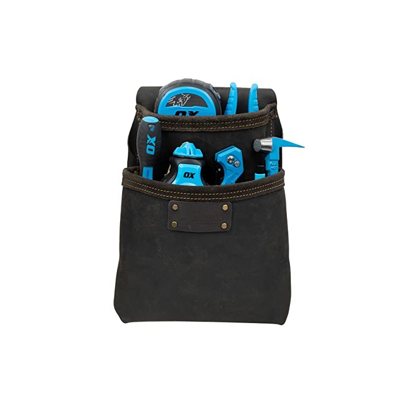 Pro 2 Pocket Nail Bag | Oil Tanned Leather