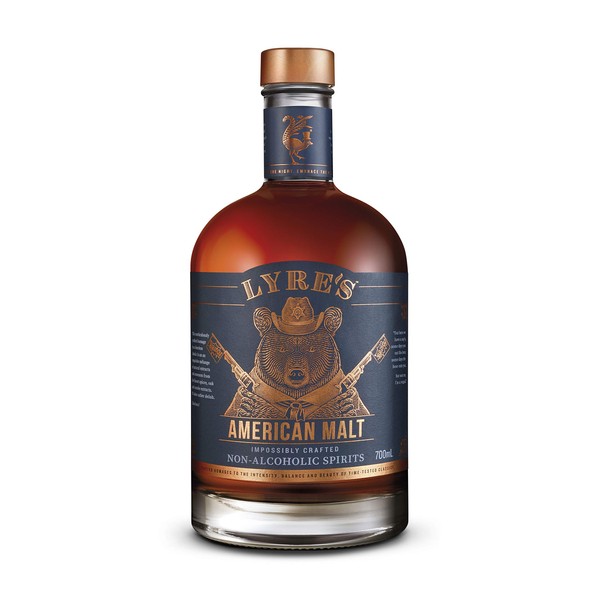 Lyre's American Malt Non-Alcoholic Spirit - Bourbon Style | Award Winning | 23.7 Fl Oz