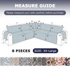 ALIECOM 100% Waterproof Sectional Couch Covers L Shape Sofa Slipcovers