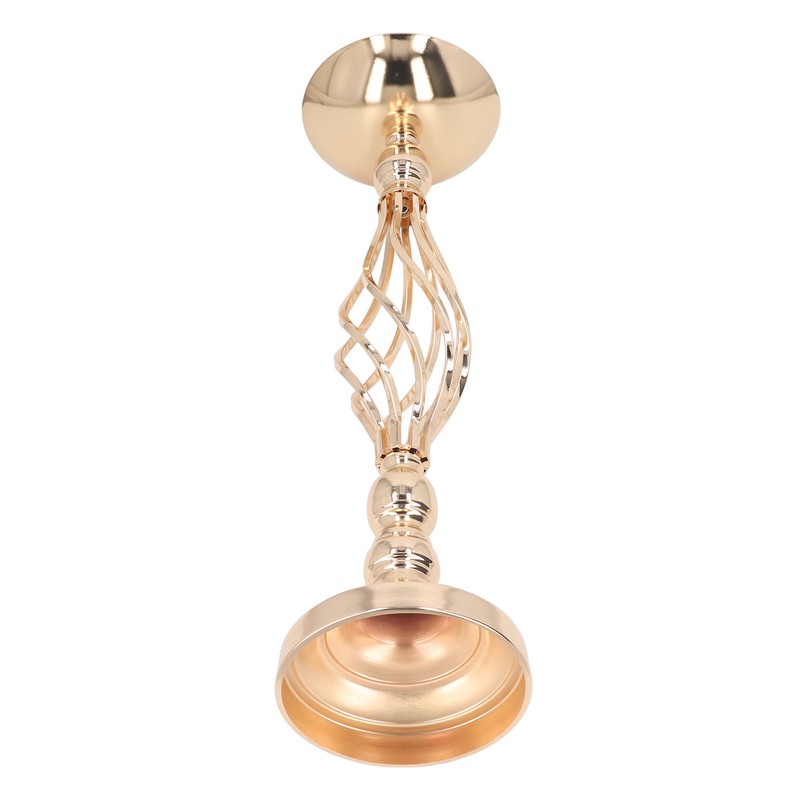 Table Candlestick Ornament Iron Twisted Curb Candle Holder Decorative Ornament