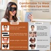 Cordless Red Light for Eyes, Under-Eye Mask, Eye Massager, Black