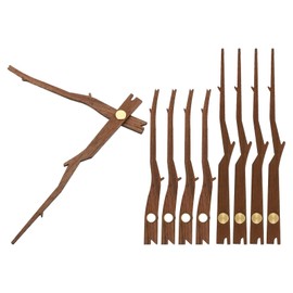 PATIKIL Replacement Clock Hands Kit, 5 Set Wooden Clock Mechanism Movement Wall Clock Hands Parts Replacement for 12 Inch Wall Clock Repair DIY Home Art Decor, G2