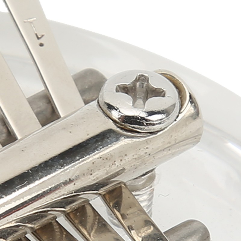 Heart Shaped Thumb Piano Mini Portable Transparent Crystal 8 Keys