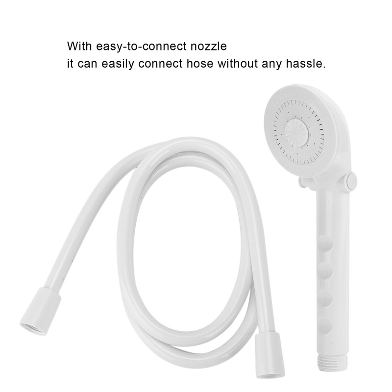 Handheld Shower Head Hose Kit 1in Thread 4.9ft Pipe Accessory