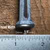 6"- Steel Square Common Rose Head STANDARD-60d - Large Spike