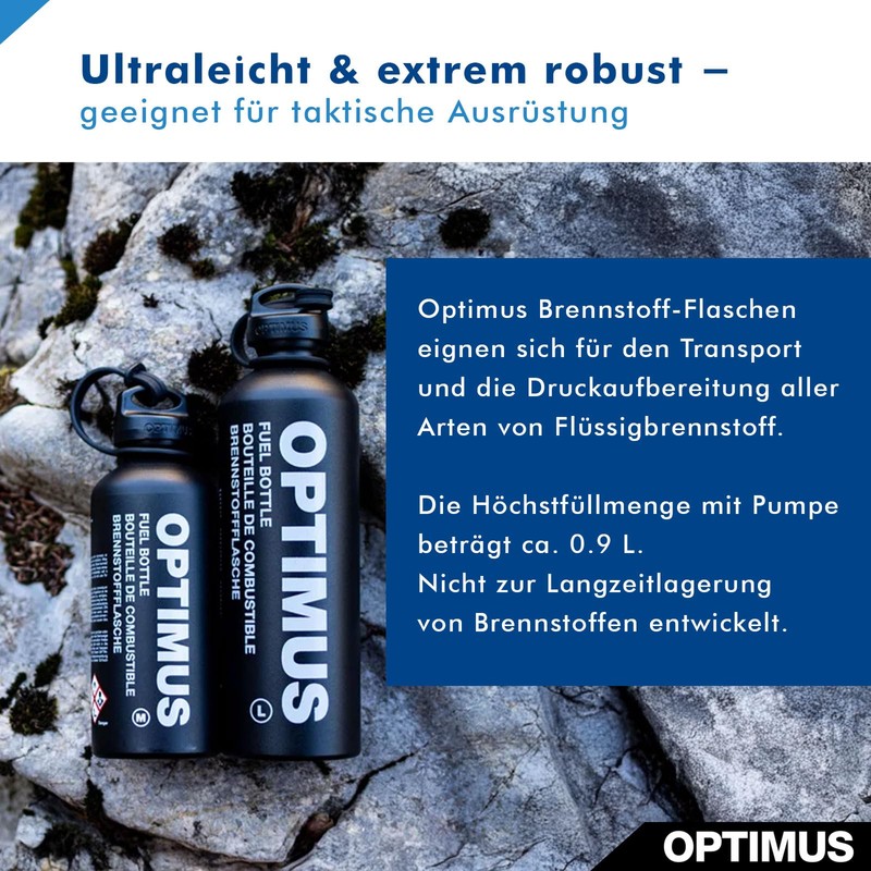 Optimus Fuel Bottle 1.0 L for Camping Stoves with Liquid