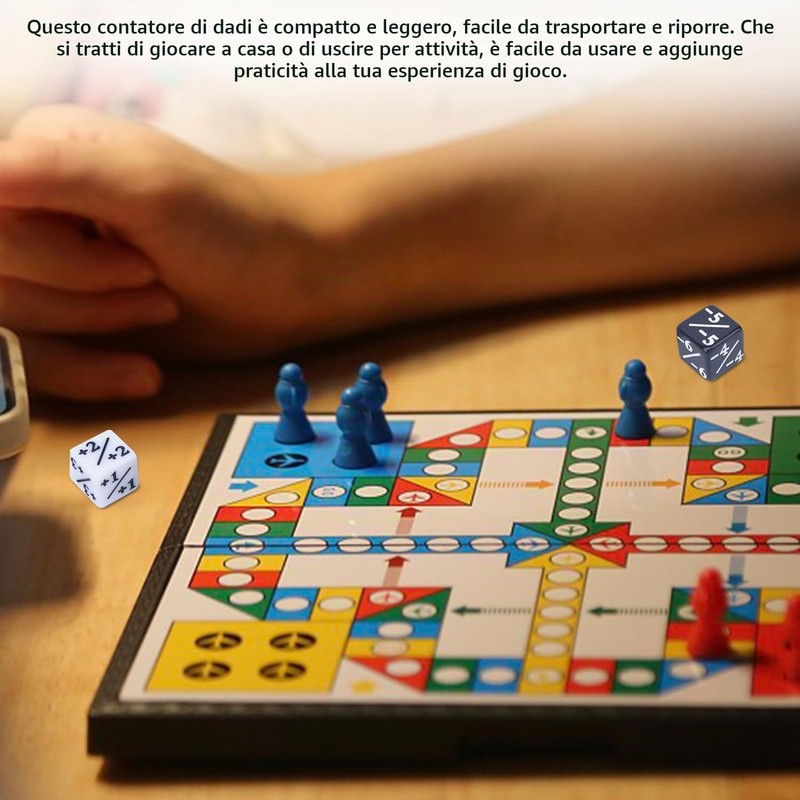 Set di 36 dadi magici più e meno, dadi segnati