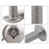 cSeao 30pcs M4x35mm Truss Head Machine Screws, Phillips Drive, Full