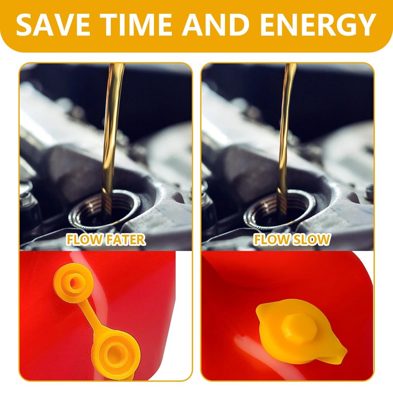 QIYUDA 15 Pcs Gas Can Vent Caps, Plastic Tank Nozzle