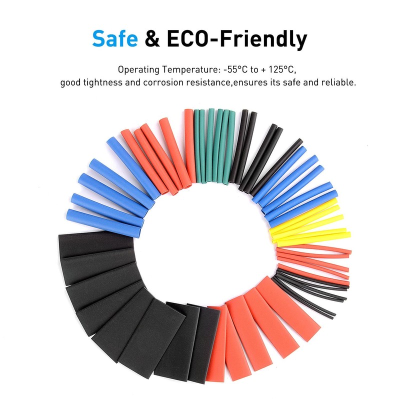 Nilight - 50005R Heat Shrink 2:1 Electric Insulation Tube Kit