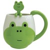 Decole Ceramic Frog Mug and Spoon, 12 oz.