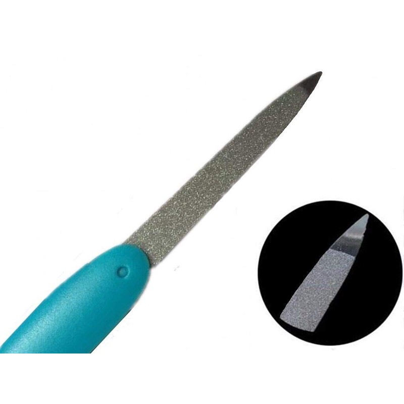 Sinen 3pcs Metal Folding Nail File Stainless Steel Fold Cuticle
