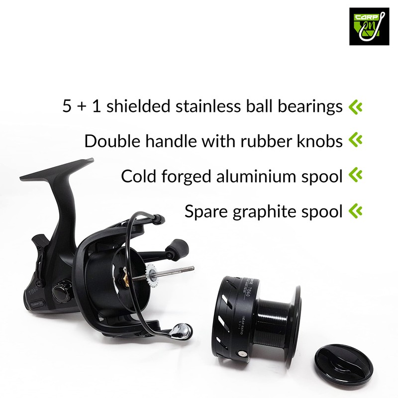 Carp On - TB60 FREESPOOL 6BB Fishing Reel (5 plus